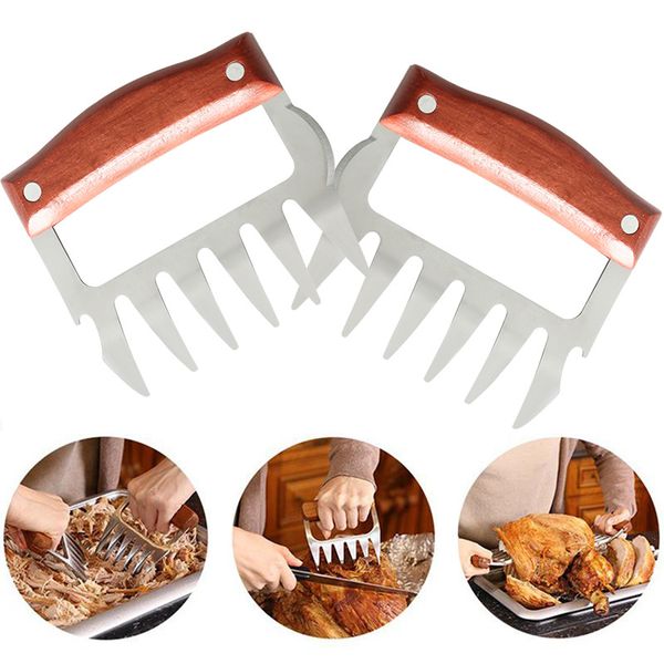 bbq meat claw fork tong stainless steel bear claw tear meat tool non-stick heat resistance barbeque shred pork clamp kitchen tool vt0619
bbq meat claw fork tong stainless steel bear claw tear meat tool non-stick heat resistance barbeque shred pork clamp kitchen tool vt0619