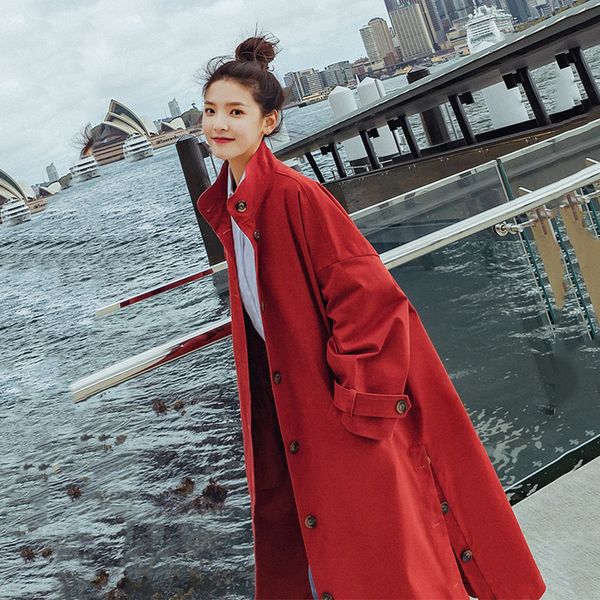 lanmrem women side split button vent oversize long trench coat 2020 new stand collar loose overcoat female's full sleeve ye591 1031, Tan;black
lanmrem women side split button vent oversize long trench coat 2020 new stand collar loose overcoat female's full sleeve ye591 1031, Tan;black