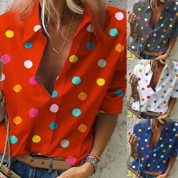 мода dot печати женская рубашка осень красочные blusas повседневный slim fit женщин топ boho chemisier femme кнопка блуза mujer 2019, White
мода dot печати женская рубашка осень красочные blusas повседневный slim fit женщин топ boho chemisier femme кнопка блуза mujer 2019, White
