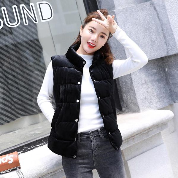 gold velvet down vest jacket coat female fashion warm women down jacket coat cotton vest female, Black;white
gold velvet down vest jacket coat female fashion warm women down jacket coat cotton vest female, Black;white