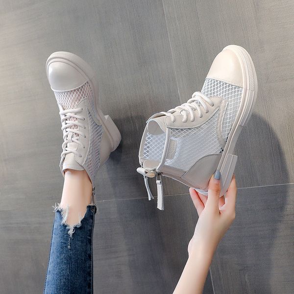 gauze martin boots female summer 2020 new style spring thin breathable versatile ins chao wang red chunky-heel high shoes, Black;grey
gauze martin boots female summer 2020 new style spring thin breathable versatile ins chao wang red chunky-heel high shoes, Black;grey