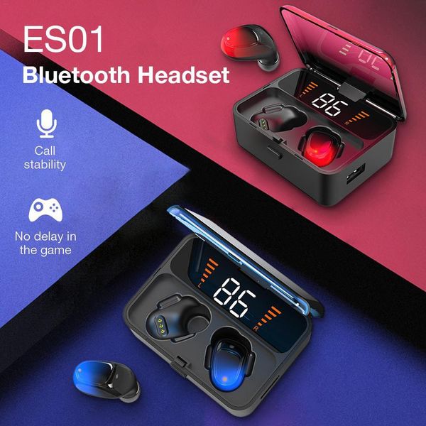 es01 tws portable bluetooth 5.0 earphones stereo wireless touch headphones with sport bass headset led power display earbud
es01 tws portable bluetooth 5.0 earphones stereo wireless touch headphones with sport bass headset led power display earbud