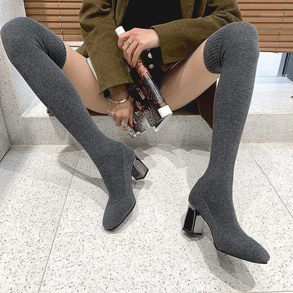 black elastic flock slim fit over the knee boots women 2021 autumn winter ladies high heel warm fur plush long thigh high botas1
black elastic flock slim fit over the knee boots women 2021 autumn winter ladies high heel warm fur plush long thigh high botas1