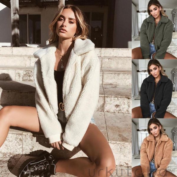 new solid women zipper hooded oversized casual sweater jacket coat fleece fur winter warm outwear1, Black;brown
new solid women zipper hooded oversized casual sweater jacket coat fleece fur winter warm outwear1, Black;brown