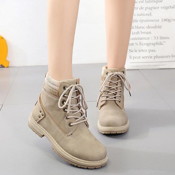 ladies martin boots plus size pu lace up flat platform shoes fashion patchwork plush female ankle boots non-slip martin, Black
ladies martin boots plus size pu lace up flat platform shoes fashion patchwork plush female ankle boots non-slip martin, Black