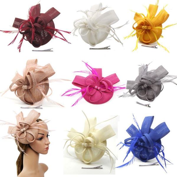 2020 new women lady hair clip fascinator feather headwear mesh cocktail wedding party hat caps1, Blue;gray
2020 new women lady hair clip fascinator feather headwear mesh cocktail wedding party hat caps1, Blue;gray