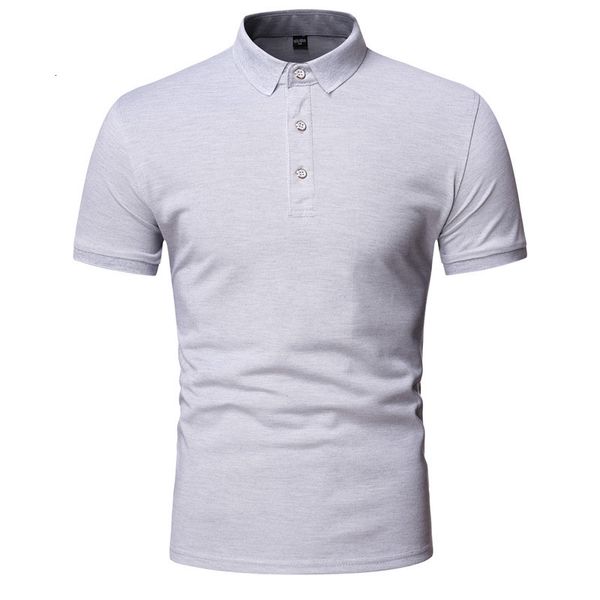 2021 new short sleeve simple casual fashion solid color polo shirt men's lapel, White;black
2021 new short sleeve simple casual fashion solid color polo shirt men's lapel, White;black