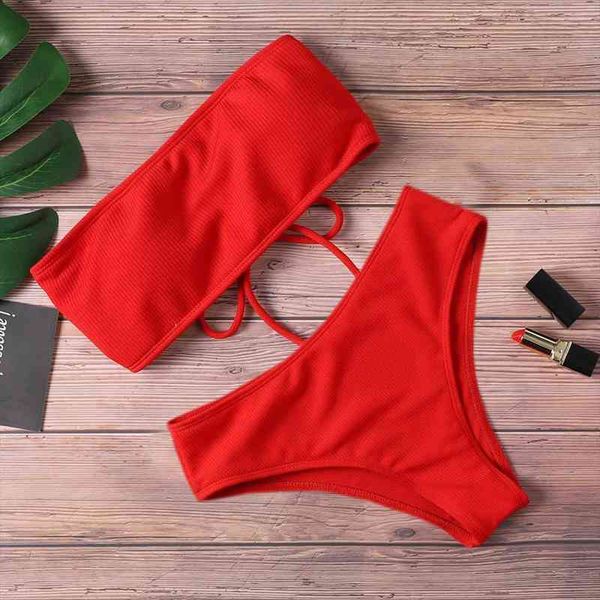 women solid bikini suit high waist strapless off shoulder swimwear female summer swimsuit padded back bathing suit, White;black
women solid bikini suit high waist strapless off shoulder swimwear female summer swimsuit padded back bathing suit, White;black