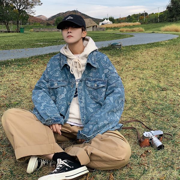 2021 spring and autumn jacket large casual fashion trend loose coat youth single breasted men's wear, Black;brown
2021 spring and autumn jacket large casual fashion trend loose coat youth single breasted men's wear, Black;brown