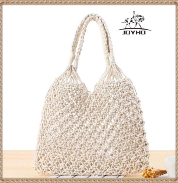 fashion women bag cotton thread summer beach bag for lady straw large woven handbag casual tote shopper hollow net woven
fashion women bag cotton thread summer beach bag for lady straw large woven handbag casual tote shopper hollow net woven