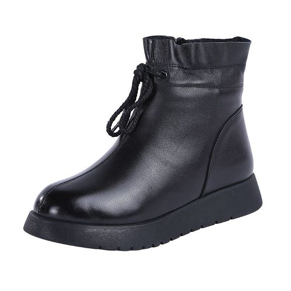 morazora 2021 new genuine leather boots women wool warm snow boots for female zip platform ankle boots winter cotton shoes 201021, Black
morazora 2021 new genuine leather boots women wool warm snow boots for female zip platform ankle boots winter cotton shoes 201021, Black