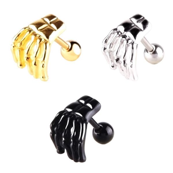 modrsa 1piece black/gold stainless steel helix piercing punk eyebrow ear piercing ghost hand claw earrings body jewelry q sqcjhm, Silver
modrsa 1piece black/gold stainless steel helix piercing punk eyebrow ear piercing ghost hand claw earrings body jewelry q sqcjhm, Silver