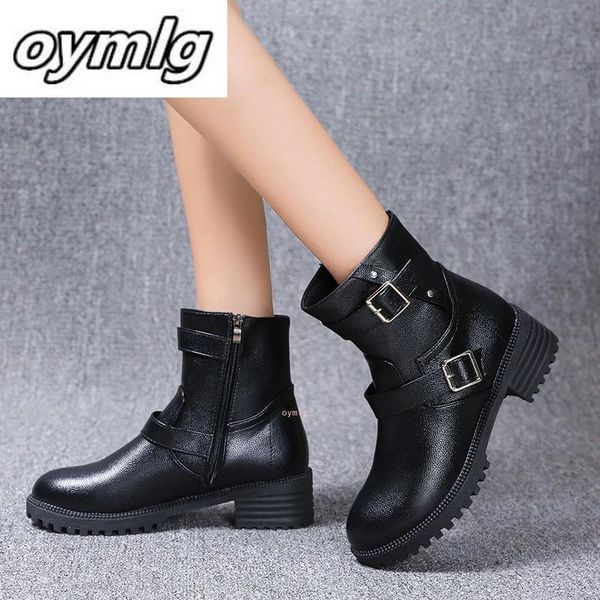 boots designer boot women 2021 fashionable pu leather brown round toe metal buckle side zipper middle heel cool 's shoes, Black
boots designer boot women 2021 fashionable pu leather brown round toe metal buckle side zipper middle heel cool 's shoes, Black