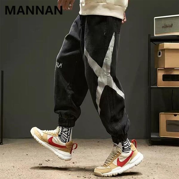 men's pants 2021 cargo streetwear sweatpants x printing denim harem fashion harajuku oversized casual loose outwear coat, Black
men's pants 2021 cargo streetwear sweatpants x printing denim harem fashion harajuku oversized casual loose outwear coat, Black
