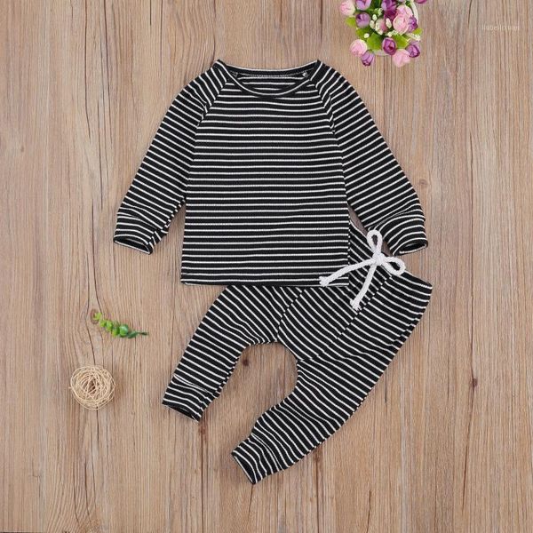 2pcs newborn baby clothes autumn long sleeve round collar striped shirt long pants outfits homewear sleepwear suit boy girl1, White
2pcs newborn baby clothes autumn long sleeve round collar striped shirt long pants outfits homewear sleepwear suit boy girl1, White