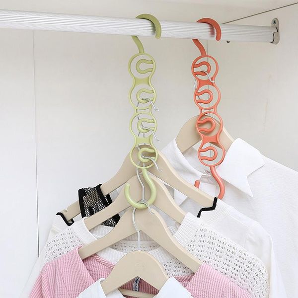 hanger storage rack multiple layers wardrobe clothes hanging space saving four holes home fp8
hanger storage rack multiple layers wardrobe clothes hanging space saving four holes home fp8