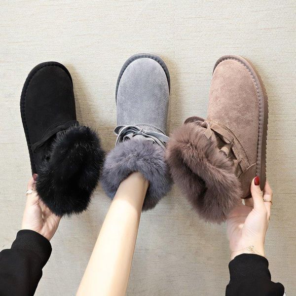 brand women's shoes woman flat boots booties ladies boots-women round toe winter footwear plush australia fashion low, Black
brand women's shoes woman flat boots booties ladies boots-women round toe winter footwear plush australia fashion low, Black