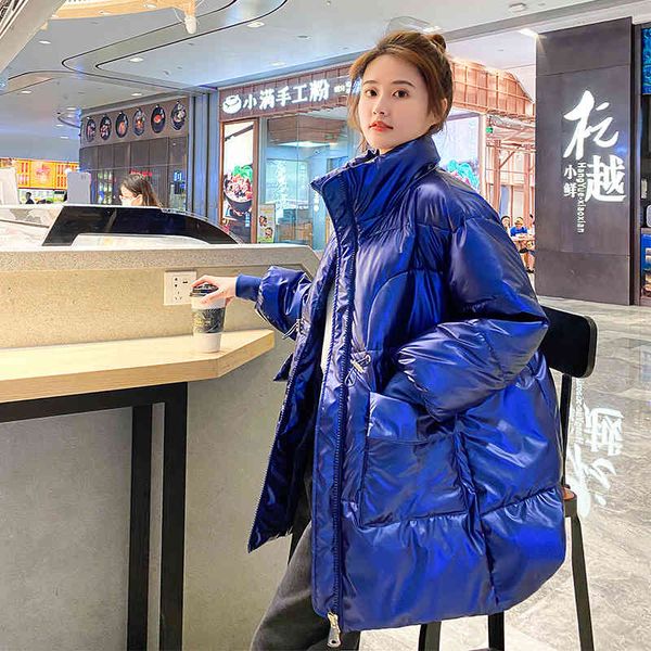 women's wool & blends long parkas female winter stand collar oversized shiny jackets solid thick big pockets loose casual overcoat 6udu, Black
women's wool & blends long parkas female winter stand collar oversized shiny jackets solid thick big pockets loose casual overcoat 6udu, Black