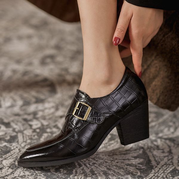 2021 women natural-leather pumps plus size 22-26cm in standard upper-leather relief + lining pigskin shoes pointed-at woman heels u49a, Black
2021 women natural-leather pumps plus size 22-26cm in standard upper-leather relief + lining pigskin shoes pointed-at woman heels u49a, Black