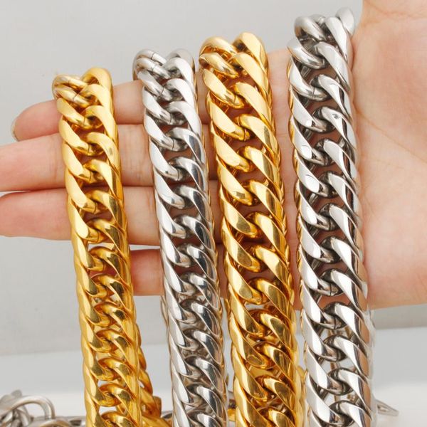 9-22mm heavy stainless steel silver color/gold color cuban curb link chain mens unisexs punk jewelry necklace or bracelet 7"-40
9-22mm heavy stainless steel silver color/gold color cuban curb link chain mens unisexs punk jewelry necklace or bracelet 7"-40