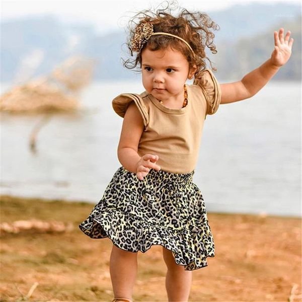 2020 summer toddler kid baby girls outfit clothes sleeve romper + leopard print shorts 2 pcs set1, White
2020 summer toddler kid baby girls outfit clothes sleeve romper + leopard print shorts 2 pcs set1, White