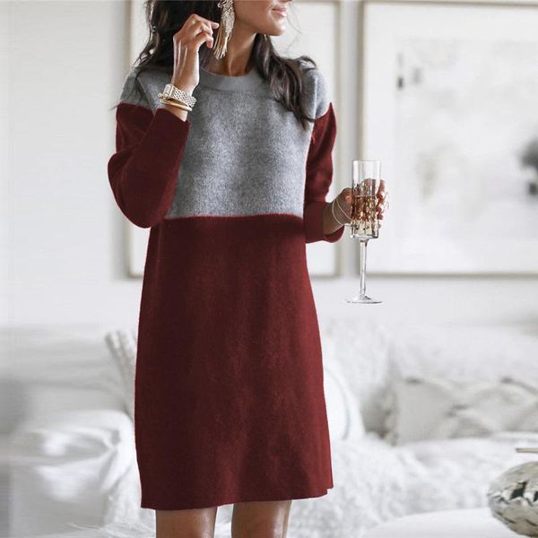 casual dresses women patchwork print loose plus size round neck long sleeve woman dress 2021 mini, Black;gray
casual dresses women patchwork print loose plus size round neck long sleeve woman dress 2021 mini, Black;gray