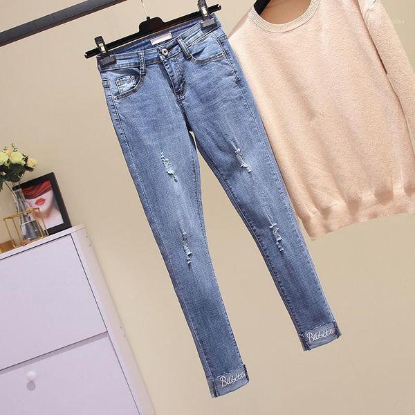 xl-4xl 2021 new fashion stretchy blue ripped jeans woman embroidery denim pants trousers for women hole pencil jeans1
xl-4xl 2021 new fashion stretchy blue ripped jeans woman embroidery denim pants trousers for women hole pencil jeans1