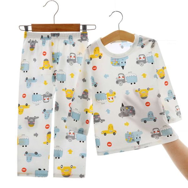 baby underwear set spring and summer long sve pajamas thin home children's air conditioning cloth cotton, Blue;red
baby underwear set spring and summer long sve pajamas thin home children's air conditioning cloth cotton, Blue;red