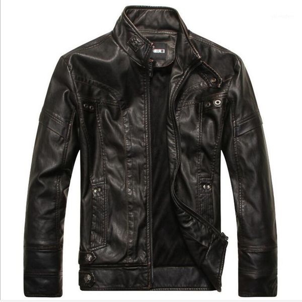 motorcycle leather jackets men autumn winter leather clothing men jackets male business casual coats brand new clothing1, Black;brown
motorcycle leather jackets men autumn winter leather clothing men jackets male business casual coats brand new clothing1, Black;brown