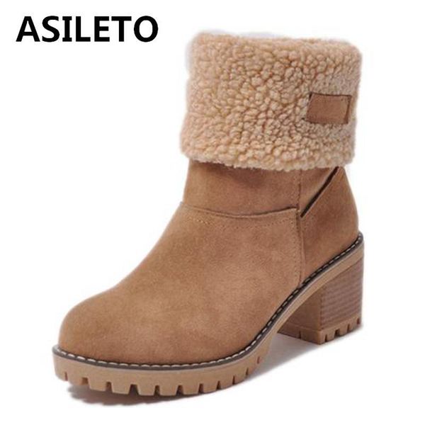 asileto winter snow boots women ankle boots shoes woman thick heels winter women's shoes footwear bota botas mujer fur b675g, Black
asileto winter snow boots women ankle boots shoes woman thick heels winter women's shoes footwear bota botas mujer fur b675g, Black