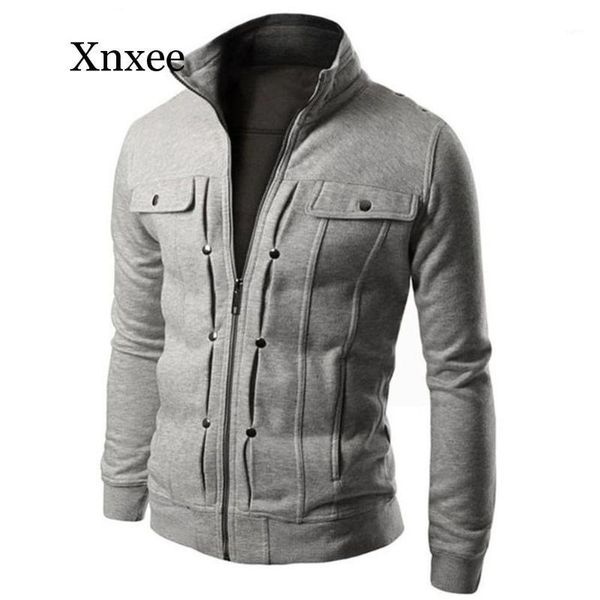 xnxee plus size men solid color stand collar long sleeve zip pocket slim jacket coat 4xl1, Black;brown
xnxee plus size men solid color stand collar long sleeve zip pocket slim jacket coat 4xl1, Black;brown