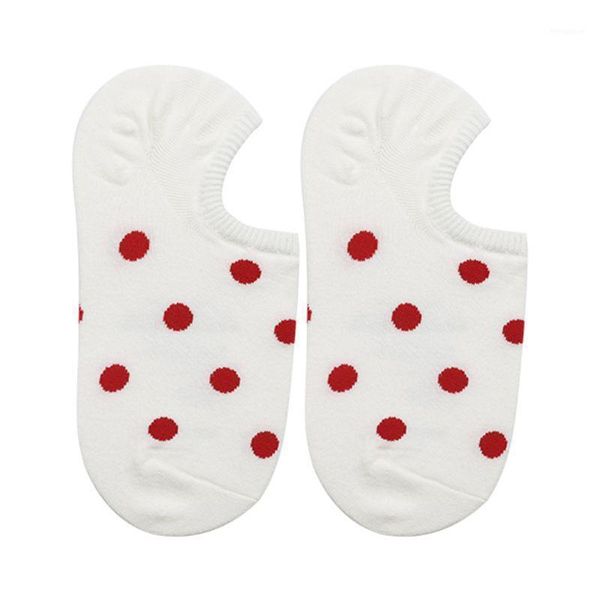japanese style women low cut short boat socks cute contrast color polka dot print non-slip silicone grip cotton hosiery1, Black;white
japanese style women low cut short boat socks cute contrast color polka dot print non-slip silicone grip cotton hosiery1, Black;white