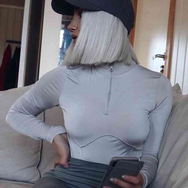 solid skinny autumn bodies ladies gray long sleeve casual zipper turtleneck slim bodycon rompers basic workout bodysuit, Black;white
solid skinny autumn bodies ladies gray long sleeve casual zipper turtleneck slim bodycon rompers basic workout bodysuit, Black;white