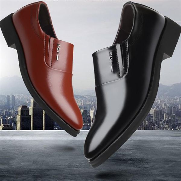 autumn and winter new leather business dress casual shoes cover feet men wild wedding shoes men leather, Black
autumn and winter new leather business dress casual shoes cover feet men wild wedding shoes men leather, Black