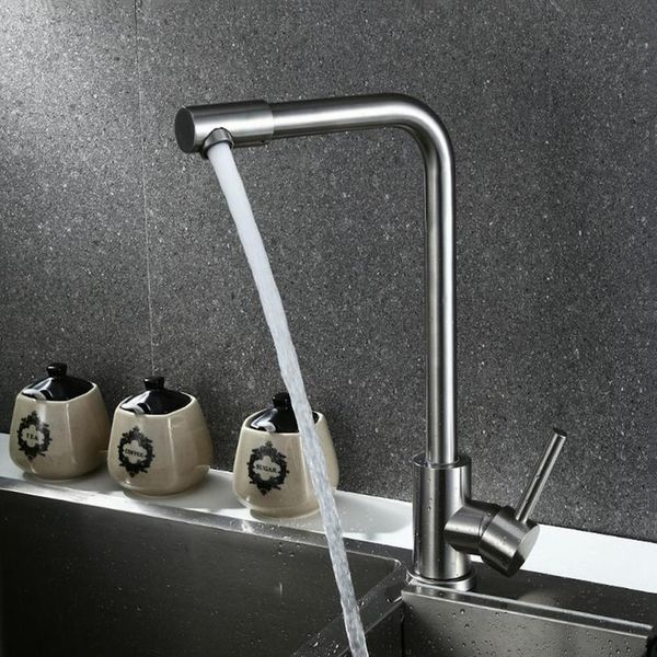 sianco rotatable brushed stainless steel kitchen faucet single hole mixer tap deck mounted sin jllval
sianco rotatable brushed stainless steel kitchen faucet single hole mixer tap deck mounted sin jllval
