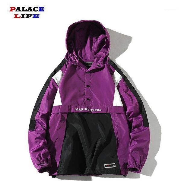 men harajuku patchwork jackets coats 2020 fashion hit color streetwear vintage windbreaker korean casual hooded bomber jackets1, Black;brown
men harajuku patchwork jackets coats 2020 fashion hit color streetwear vintage windbreaker korean casual hooded bomber jackets1, Black;brown