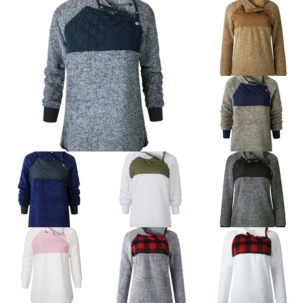 anqdl 12 color sweatercotton and 6 size 2020 autumn cotton-padded winter sweater clothes stitching plush diagonal collar coat coat sweater 6, Black
anqdl 12 color sweatercotton and 6 size 2020 autumn cotton-padded winter sweater clothes stitching plush diagonal collar coat coat sweater 6, Black