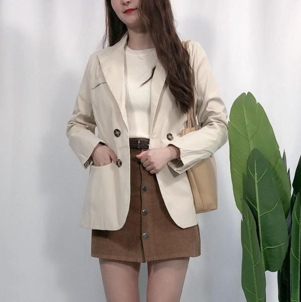 women's trench coats autumn fashion collar office lady casual working outfit double breasted split button jacket, Tan;black
women's trench coats autumn fashion collar office lady casual working outfit double breasted split button jacket, Tan;black