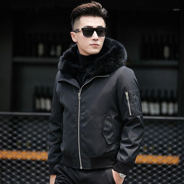 real fur coat men natural fur liner parka jacket men casual baseball jacket short parkas plus size mcae18001 yy6181, Black
real fur coat men natural fur liner parka jacket men casual baseball jacket short parkas plus size mcae18001 yy6181, Black