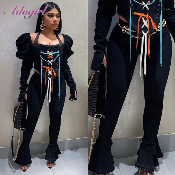 fitness sport two piece set women causal corset bandage pulf sleeve crop t-shirt leggings flare pants suit active tracksuit1, Gray
fitness sport two piece set women causal corset bandage pulf sleeve crop t-shirt leggings flare pants suit active tracksuit1, Gray