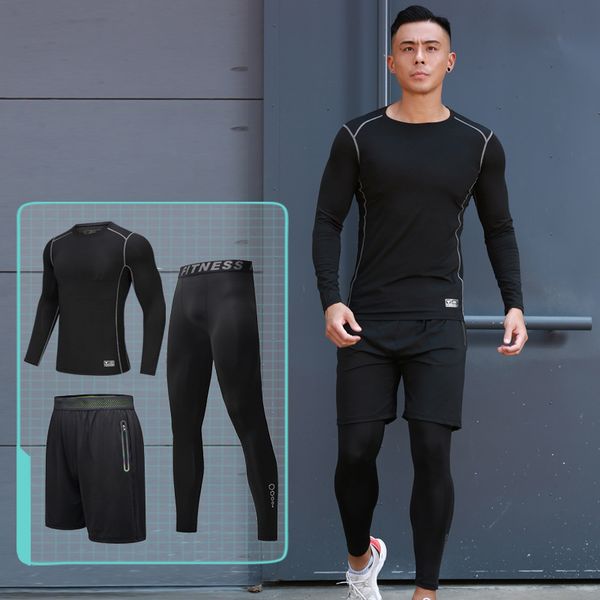 spring and autumn sports suit men's high elastic and breathable basketball training clothes large size comfortable fitness shorts, White;black
spring and autumn sports suit men's high elastic and breathable basketball training clothes large size comfortable fitness shorts, White;black