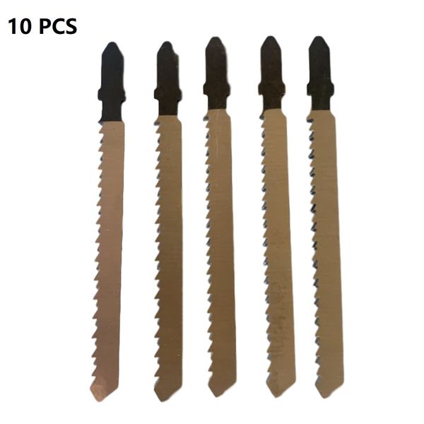 10pc jigsaw blades t101br down cutting laminates veneers hcs for black & decker for a splinter cut
10pc jigsaw blades t101br down cutting laminates veneers hcs for black & decker for a splinter cut