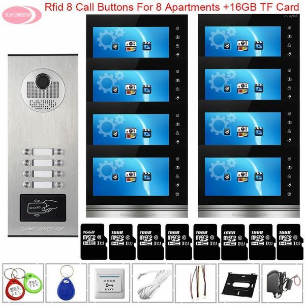 video door phones bell with monitors 7inch color intercom recording +16 gb tf card access control to the apartments1
video door phones bell with monitors 7inch color intercom recording +16 gb tf card access control to the apartments1