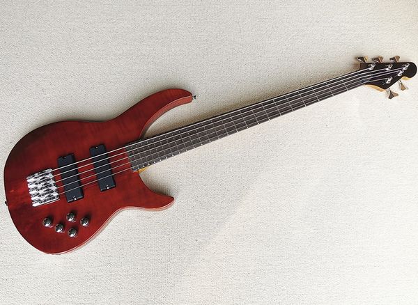 5 strings brown neck-thru-body electric bass guitar with rosewood fretboard,flame maple veneer,can be customized as request
5 strings brown neck-thru-body electric bass guitar with rosewood fretboard,flame maple veneer,can be customized as request