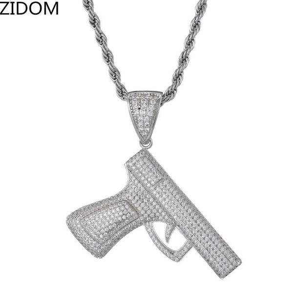 pendant necklaces men hip hop iced out bling handgun shape zircon fashion hiphop necklace jewelry drop, Silver
pendant necklaces men hip hop iced out bling handgun shape zircon fashion hiphop necklace jewelry drop, Silver
