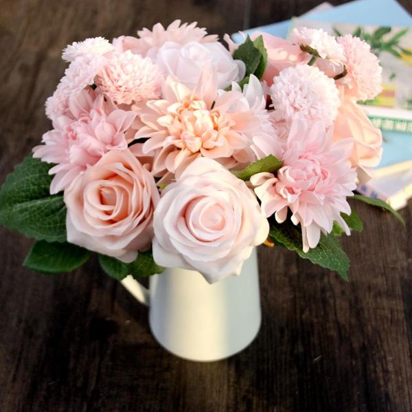 new arrival vividly artificial rose flowers silk flower dahlia chrysanthemum fake leaf wedding home party art decoration p0.5
new arrival vividly artificial rose flowers silk flower dahlia chrysanthemum fake leaf wedding home party art decoration p0.5