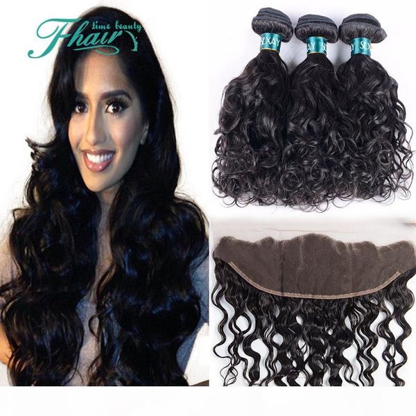middle three part 13x4 lace frontal closure piece wet and wavy with 3 bundles 100% unproessed brazilian human hair weave water wave, Black
middle three part 13x4 lace frontal closure piece wet and wavy with 3 bundles 100% unproessed brazilian human hair weave water wave, Black