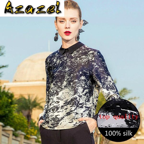 women's blouses & shirts shirt 100% real pure silk blouse clothes 2021 korean elegant spring print women zt2254, White
women's blouses & shirts shirt 100% real pure silk blouse clothes 2021 korean elegant spring print women zt2254, White