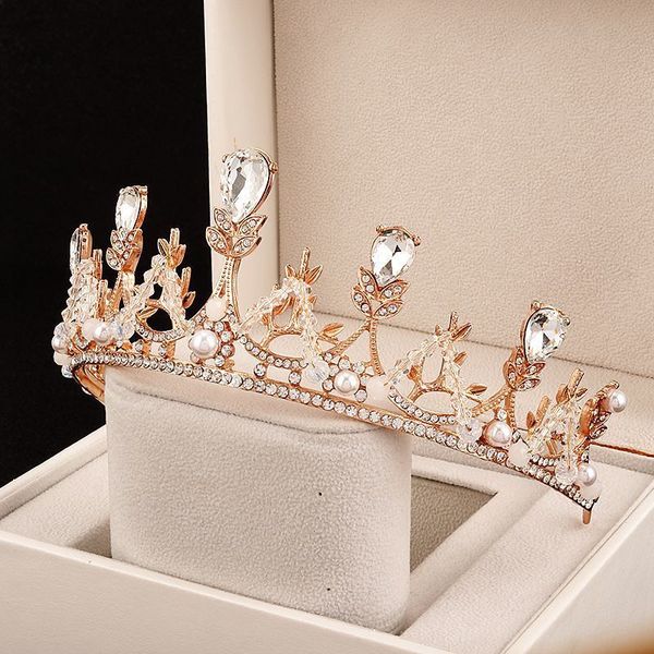 tdress super headdress crown korean bride wedding immortal pearl girl 18 years old, Silver
tdress super headdress crown korean bride wedding immortal pearl girl 18 years old, Silver