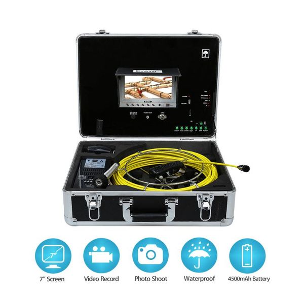 eyoyo pipe pipeline inspection camera 20m drain sewer industrial endoscope video camera 7 inch lcd monitor 1000tvl dvr
eyoyo pipe pipeline inspection camera 20m drain sewer industrial endoscope video camera 7 inch lcd monitor 1000tvl dvr